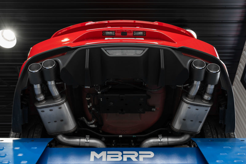 MRBRP S72093CF Catback Mustang MBRP 18-20 Ford Mustang GT 5.0 w/ Quad Tip Active Exhaust Cat