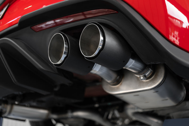 MRBRP S72093CF Catback Mustang MBRP 18-20 Ford Mustang GT 5.0 w/ Quad Tip Active Exhaust Cat